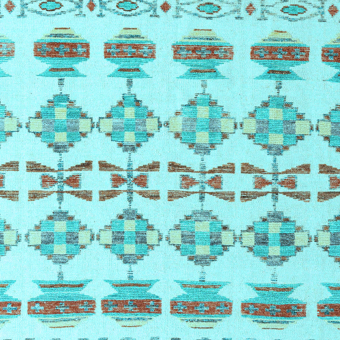 Abstract Light Blue Modern Rug, abs4826lblu