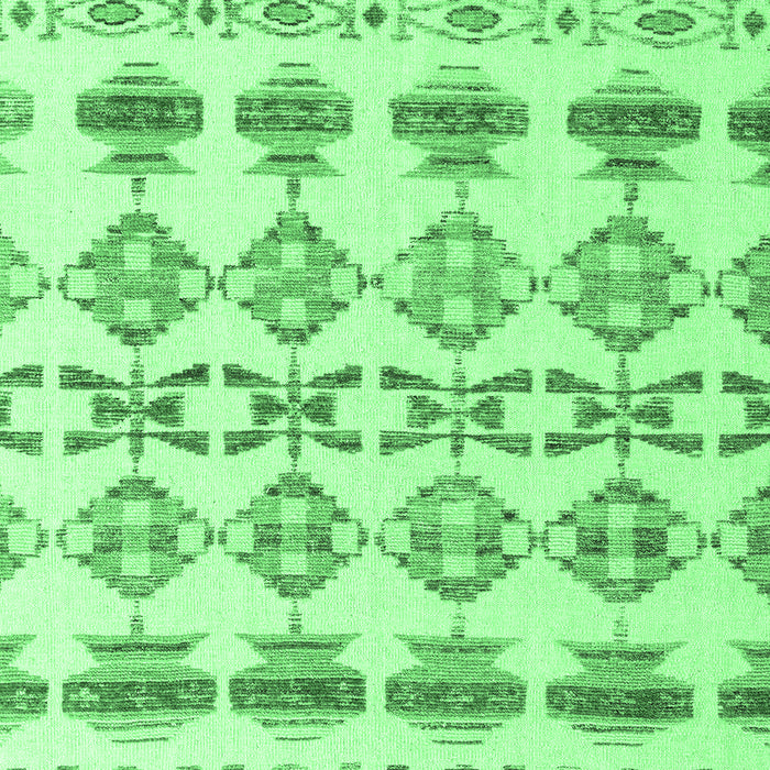 Machine Washable Abstract Emerald Green Modern Area Rugs, wshabs4826emgrn