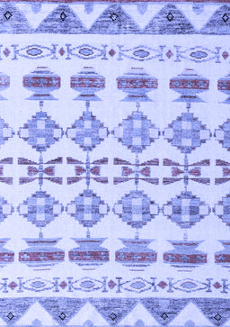 Abstract Blue Modern Rug, abs4826blu