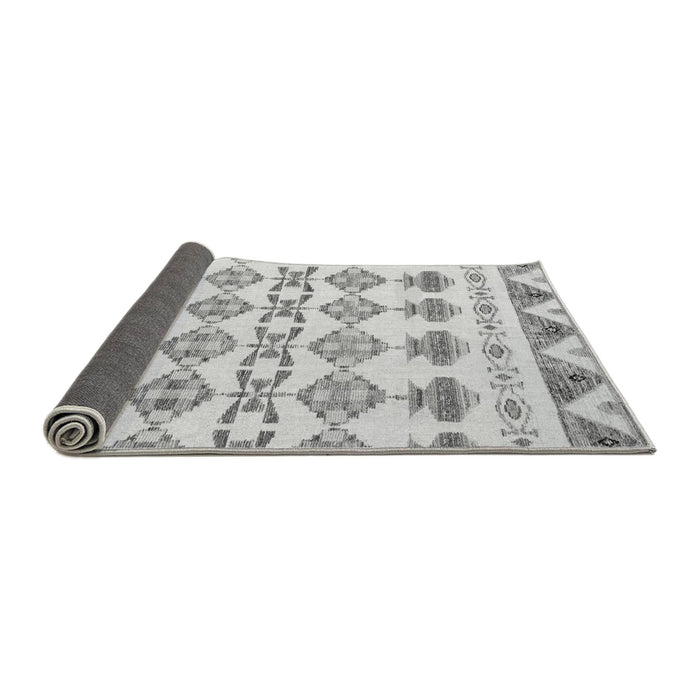 Sideview of Abstract Gray Modern Rug, abs4826gry