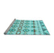 Sideview of Machine Washable Abstract Light Blue Modern Rug, wshabs4826lblu