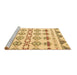 Sideview of Machine Washable Abstract Brown Modern Rug, wshabs4826brn