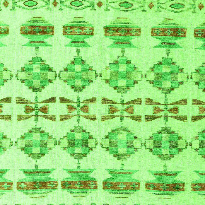 Machine Washable Abstract Green Modern Area Rugs, wshabs4826grn