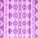 Square Machine Washable Abstract Purple Modern Area Rugs, wshabs4826pur