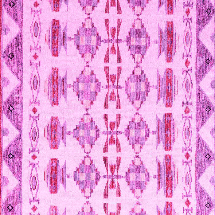Square Machine Washable Abstract Pink Modern Rug, wshabs4826pnk