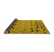 Sideview of Abstract Yellow Modern Rug, abs4827yw