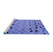 Sideview of Machine Washable Abstract Blue Modern Rug, wshabs4827blu