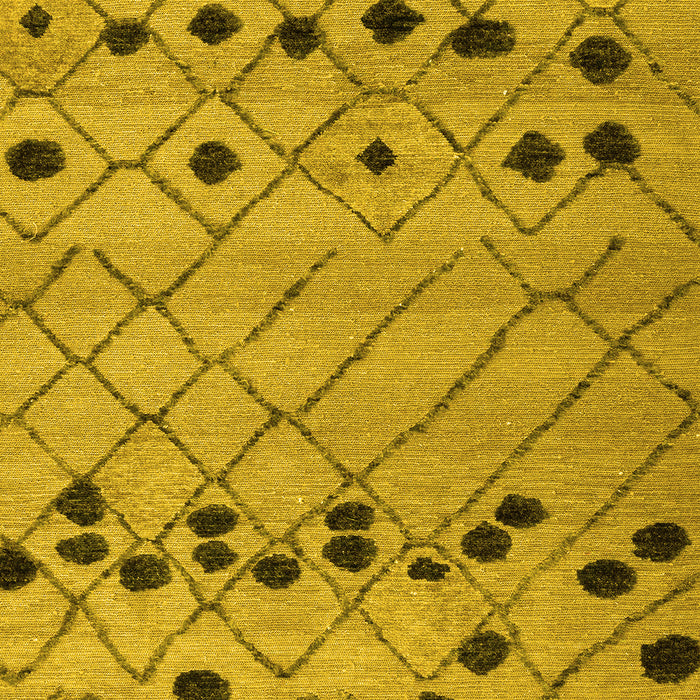 Machine Washable Abstract Yellow Modern Rug, wshabs4827yw