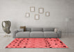 Modern Red Washable Rugs