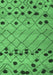 Machine Washable Abstract Emerald Green Modern Area Rugs, wshabs4827emgrn