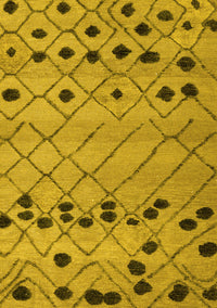 Abstract Yellow Modern Rug, abs4827yw