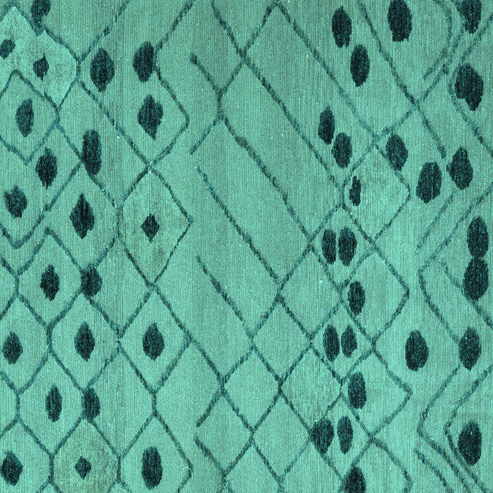 Square Machine Washable Abstract Turquoise Modern Area Rugs, wshabs4827turq