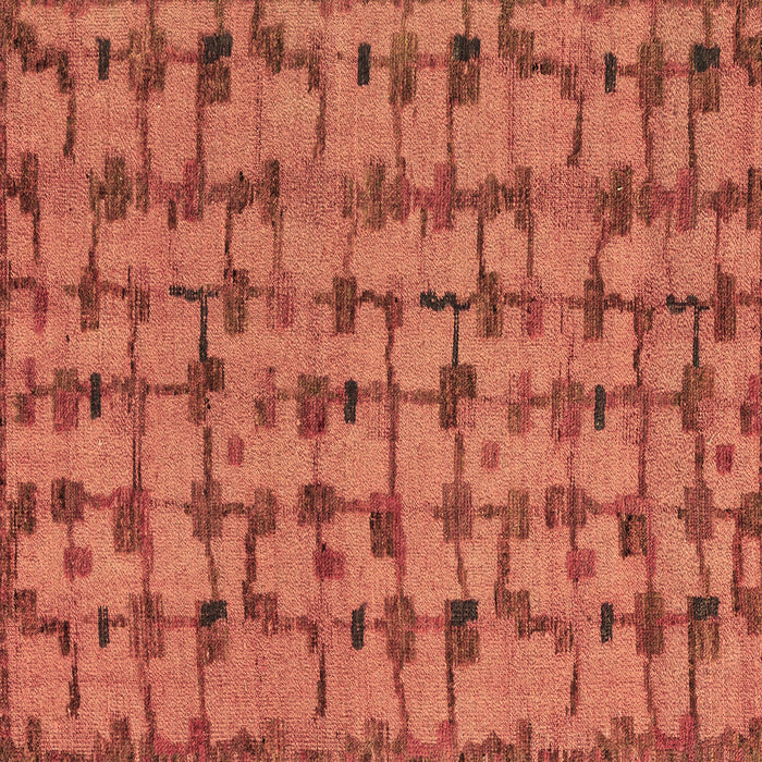 Square Machine Washable Abstract Brown Modern Rug, wshabs4828brn