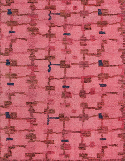 Machine Washable Abstract Red Rug, wshabs4828