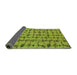 Sideview of Abstract Green Modern Rug, abs4828grn