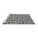 Sideview of Machine Washable Abstract Gray Modern Rug, wshabs4828gry