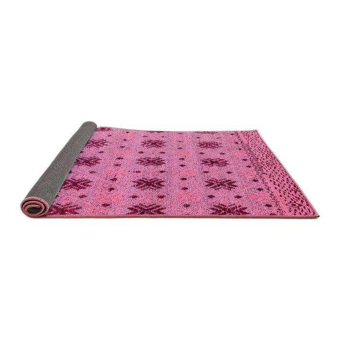 Sideview of Abstract Pink Modern Rug, abs4829pnk