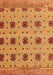 Machine Washable Abstract Orange Modern Area Rugs, wshabs4829org