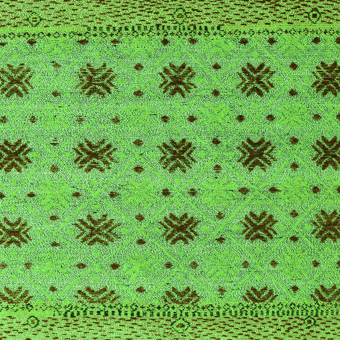 Square Abstract Green Modern Rug, abs4829grn