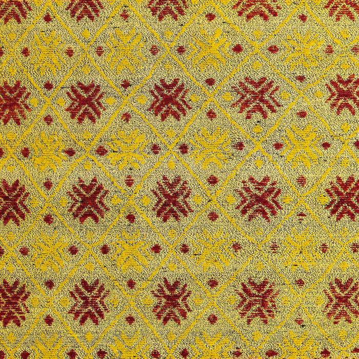 Machine Washable Abstract Bright G Yellow Rug, wshabs4829