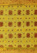 Abstract Yellow Modern Rug, abs4829yw