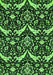 Machine Washable Abstract Green Modern Area Rugs, wshabs482grn