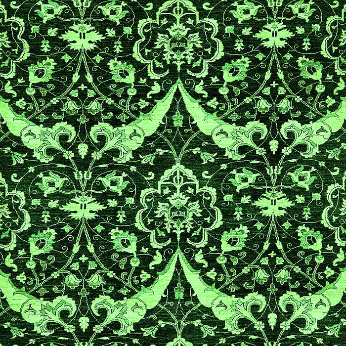 Abstract Green Modern Rug, abs482grn