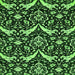 Square Machine Washable Abstract Green Modern Area Rugs, wshabs482grn