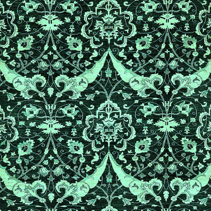 Abstract Turquoise Modern Rug, abs482turq