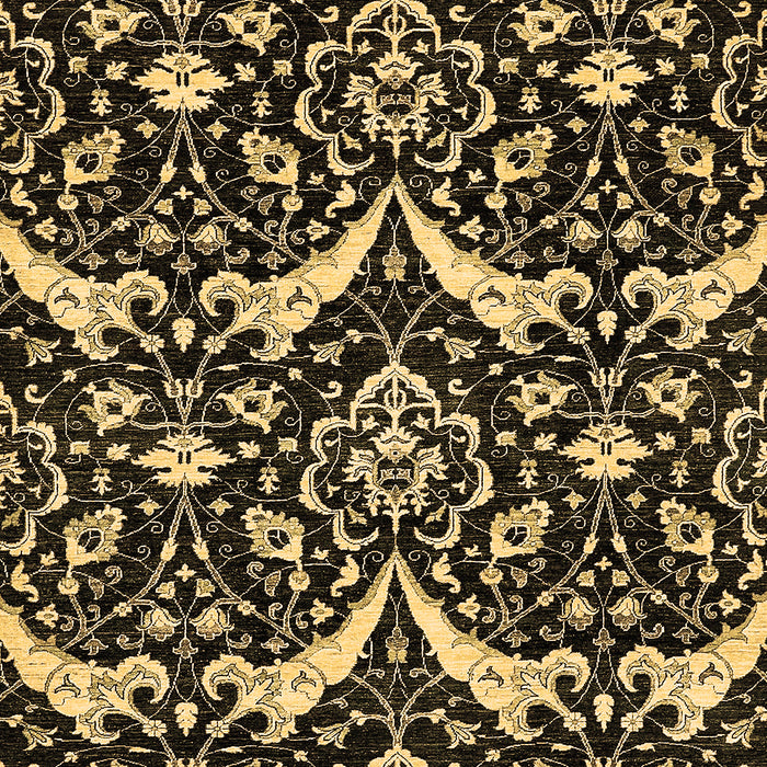 Abstract Brown Modern Rug, abs482brn