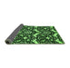 Sideview of Abstract Green Modern Rug, abs482grn