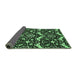 Sideview of Abstract Emerald Green Modern Rug, abs482emgrn