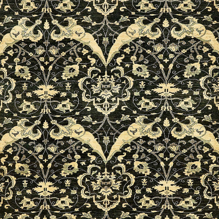 Machine Washable Abstract Black Rug, wshabs482