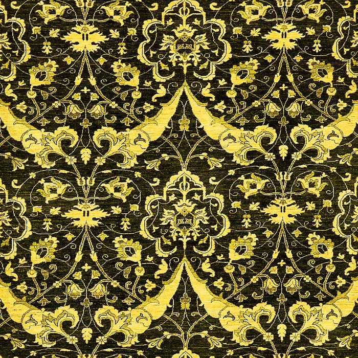 Abstract Yellow Modern Rug, abs482yw
