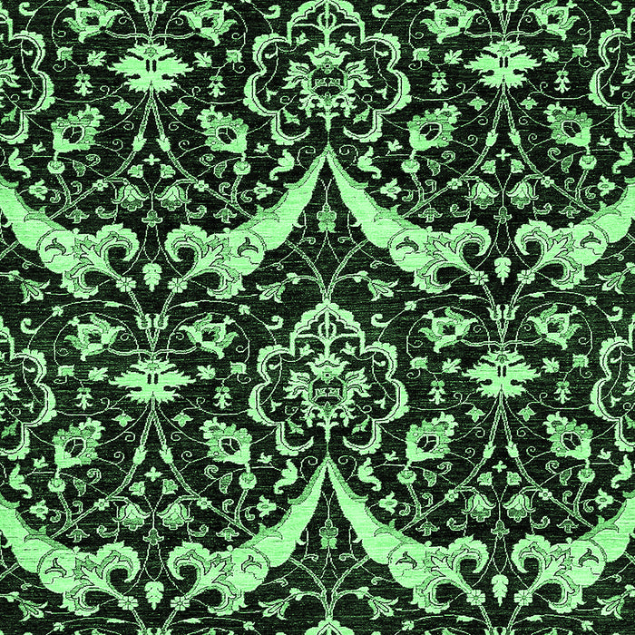 Abstract Emerald Green Modern Rug, abs482emgrn