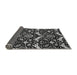 Sideview of Abstract Gray Modern Rug, abs482gry