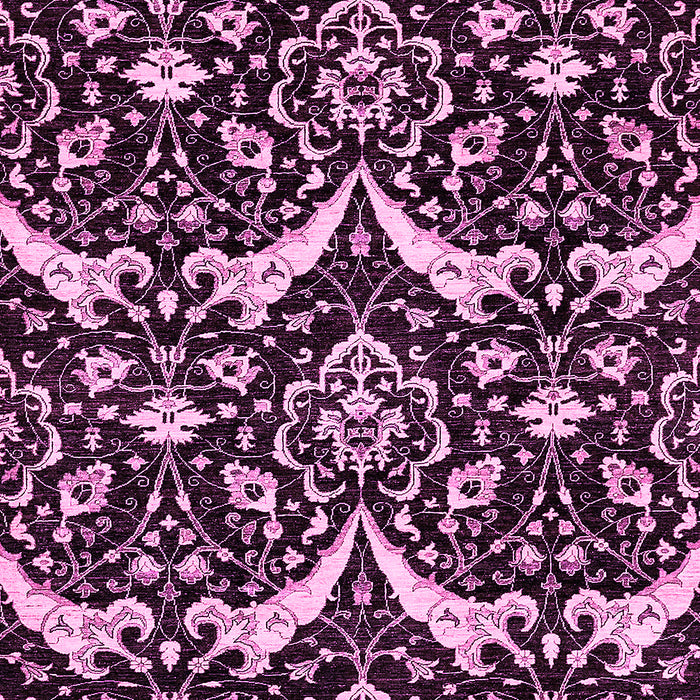 Machine Washable Abstract Pink Modern Rug, wshabs482pnk