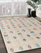 Abstract Desert Sand Beige Modern Rug in Family Room, abs4830