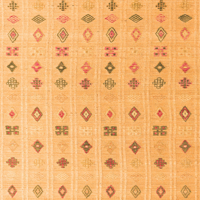 Square Abstract Orange Modern Rug, abs4830org