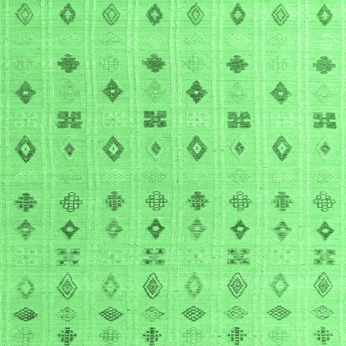 Square Machine Washable Abstract Emerald Green Modern Area Rugs, wshabs4830emgrn