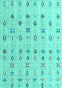 Abstract Turquoise Modern Rug, abs4830turq