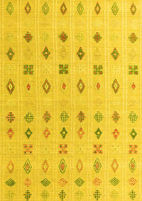 Abstract Yellow Modern Rug, abs4830yw