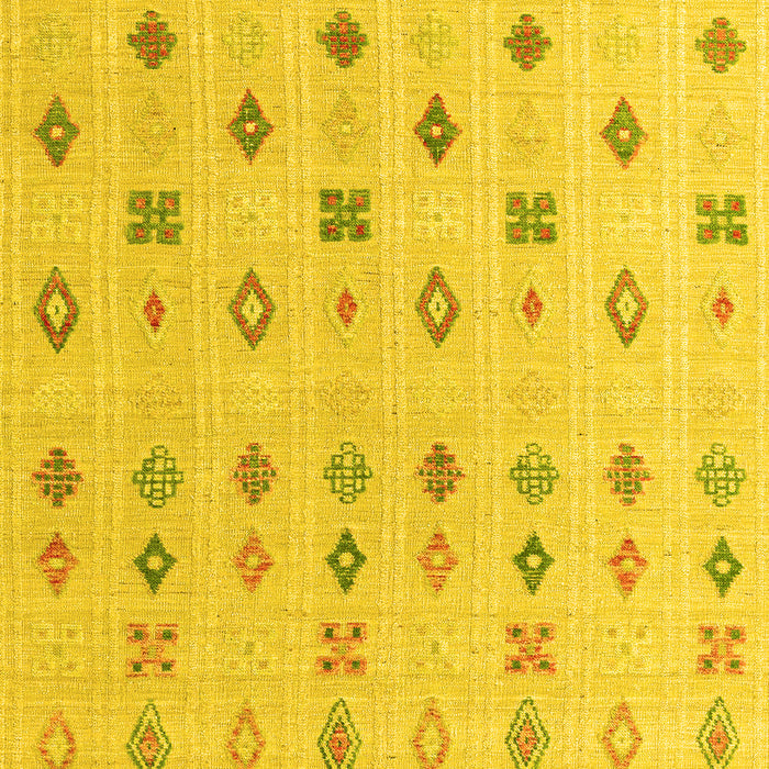 Abstract Yellow Modern Rug, abs4830yw