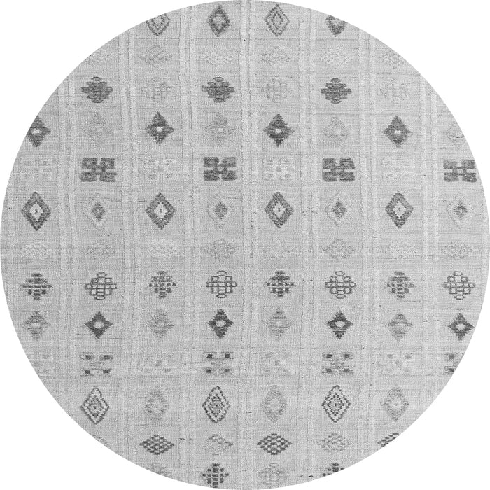 Round Machine Washable Abstract Gray Modern Rug, wshabs4830gry