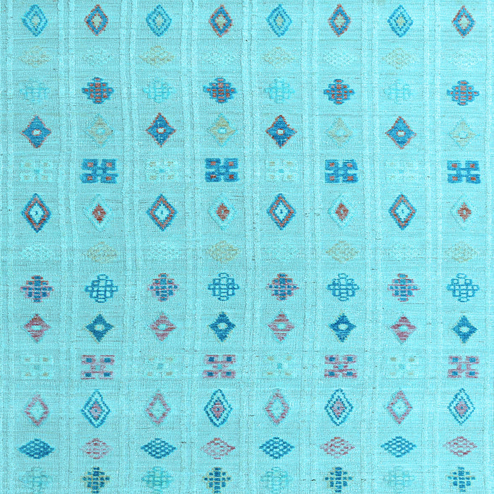 Square Abstract Light Blue Modern Rug, abs4830lblu