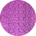 Round Abstract Pink Modern Rug, abs4831pnk