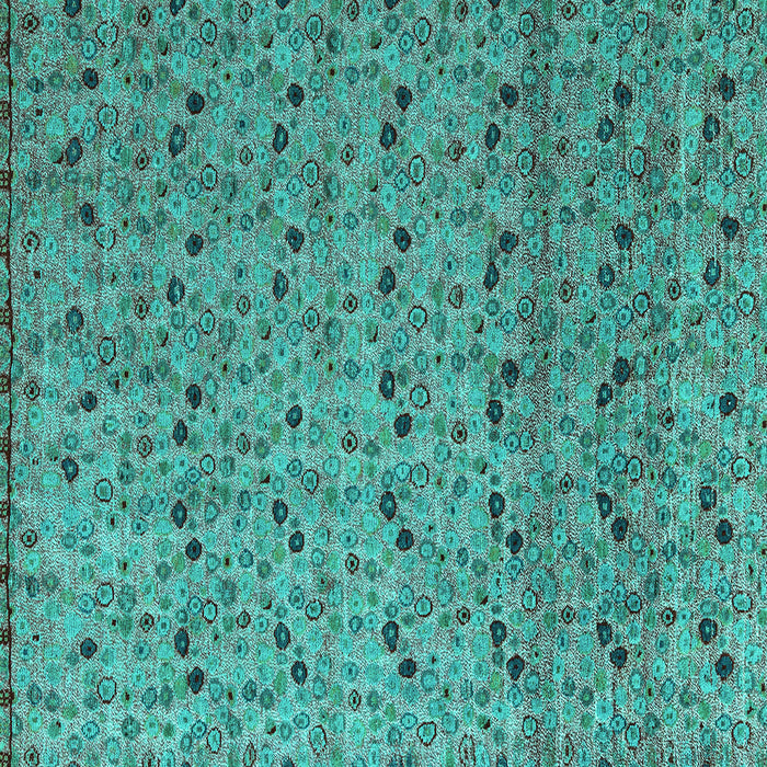 Square Machine Washable Abstract Turquoise Modern Area Rugs, wshabs4831turq