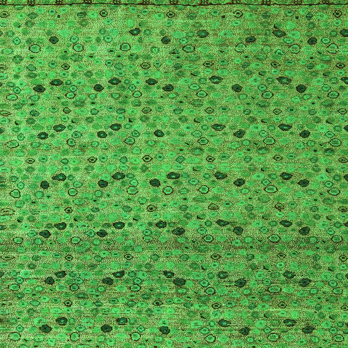 Square Machine Washable Abstract Green Modern Area Rugs, wshabs4831grn