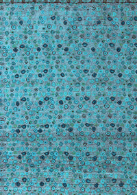 Abstract Light Blue Modern Rug, abs4831lblu