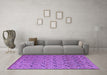 Machine Washable Abstract Purple Modern Area Rugs in a Living Room, wshabs4831pur